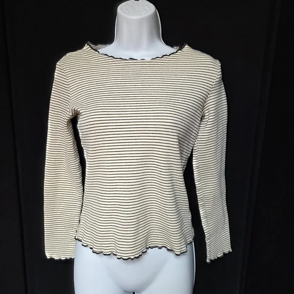 Dazy Striped Top Size Medium 90s - Picture 1 of 7